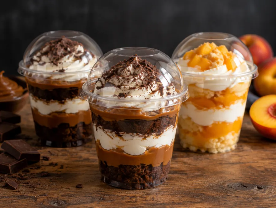 Postres en vaso de Burger Dorf, hamburguesería en San Pedro